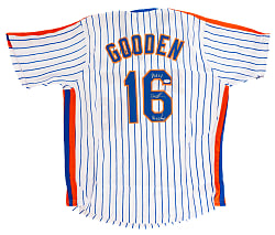 Dwight Gooden Signed New York Mets Jersey with "84 R.O.Y." and "86 WS Champs" Inscriptions - PSA/DNA
