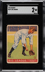 1933 R319 Goudey #189 Joe Cronin SGC GOOD 2
