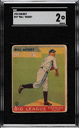 1933 R319 Goudey #19 Bill Dickey SGC GOOD 2