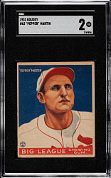 1933 R319 Goudey #62 Pepper Martin SGC GOOD 2