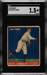 1933 R319 Goudey #103 Earle Combs SGC FAIR 1.5