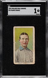 1909 E95 Philadelphia Caramel Frank Chance SGC POOR 1