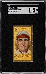 1911 T205 Gold Border Roger Bresnahan Closed Mouth SGC FAIR 1.5 - Polar Bear Back