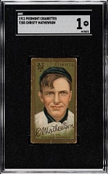 1911 T205 Gold Border Christy Mathewson SGC POOR 1