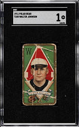 1911 T205 Gold Border Walter Johnson SGC POOR 1 - Polar Bear Back