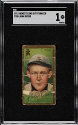 1911 T205 Gold Border Johnny Evers SGC POOR 1