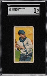 1909-1911 T206 White Border Hugh Duffy SGC POOR 1