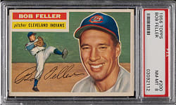 1956 Topps #200 Bob Feller PSA NM-MT 8