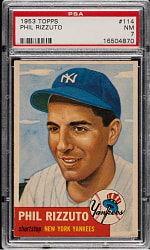 1953 Topps #114 Phil Rizzuto PSA NM 7
