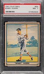 1941 R336 Play Ball #64 Bobby Doerr PSA NM 7