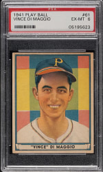 1941 R336 Play Ball #61 Vince DiMaggio PSA EX-MT 6