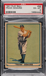 1941 R336 Play Ball #58 Frank Demaree PSA EX-MT 6
