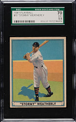 1941 R336 Play Ball #17 Stormy Weatherly SGC EX+ 70