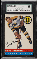 1954-1955 Topps Hockey #25 Fern Flaman SGC MINT 96