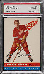 1954-1955 Topps Hockey #46 Bob Goldham PSA NM-MT 8