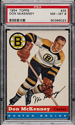 1954-1955 Topps Hockey #35 Don McKenney PSA NM-MT 8