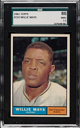 1961 Topps #150 Willie Mays SGC NM+ 86