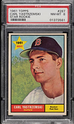 1961 Topps #287 Carl Yastrzemski PSA NM-MT 8