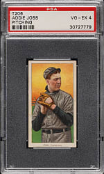 1909-1911 T206 White Border Addie Joss Portrait PSA VG-EX 4