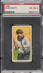 1909-1911 T206 White Border Hugh Duffy PSA VG-EX 4