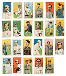 1909-1911 T206 White Border Collection (23) Including Donlin, Two Polar Bear Backs, and One Name on Top and Bottom