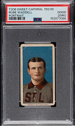 1909-1911 T206 White Border Rube Waddell Portrait PSA GOOD 2 (MK)