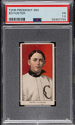 1909-1911 T206 White Border Ed Foster Southern Leaguer PSA FAIR 1.5