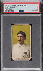 1909-1911 T206 White Border Chief Bender Portrait PSA FAIR 1.5 - El Principe de Gales Back