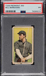 1909-1911 T206 White Border Bill Bernhard Southern Leaguer PSA POOR 1