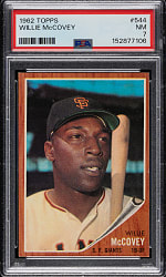 1962 Topps #544 Willie McCovey PSA NM 7