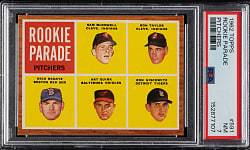 1962 Topps #591 Sam McDowell Rookie PSA NM 7