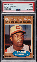 1962 Topps #396 Frank Robinson All-Star PSA NM 7