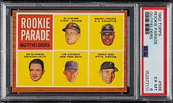 1962 Topps #598 Jim Hickman Rookie PSA EX-MT 6