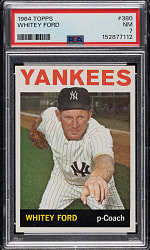 1964 Topps #380 Whitey Ford PSA NM 7
