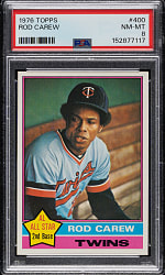 1976 Topps #400 Rod Carew PSA NM-MT 8