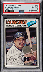 1977 Burger King #17 Reggie Jackson PSA NM-MT 8