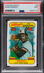 1978 Kellogg's #25 Eddie Murray PSA MINT 9