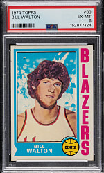 1974-1975 Topps Basketball #39 Bill Walton Rookie PSA EX-MT 6