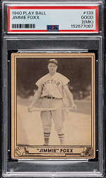 1940 R335 Play Ball #133 Jimmie Foxx PSA GOOD 2 (MK)