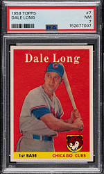 1958 Topps #7 Dale Long PSA NM 7