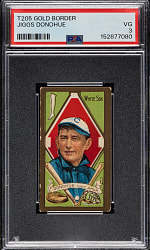 1911 T205 Gold Border Jiggs Donohue PSA VG 3 - Cycle Back