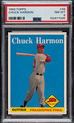1958 Topps #48 Chuck Harmon PSA NM-MT 8