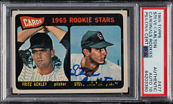 Signed 1965 Topps #477 Steve Carlton Rookie PSA/DNA GEM MINT 10