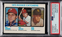 Signed 1973 Topps #613 Bob Boone PSA/DNA GEM MINT 10
