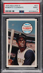 1970 Kellogg's #27 Roberto Clemente  PSA MINT 9