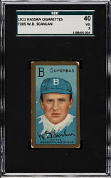 1911 T205 Gold Border W.D. Scanlan SGC VG 40