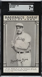 1948 W464 Baseball's Great Hall of Fame Exhibits Nap Lajoie SGC NM 7