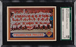 1957 Topps #214 Philadelphia Phillies Team SGC MINT 96