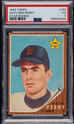 1962 Topps #199 Gaylord Perry Rookie PSA VG 3