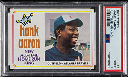1974 Topps #1 Hank Aaron All-Time Home Run King PSA GOOD 2